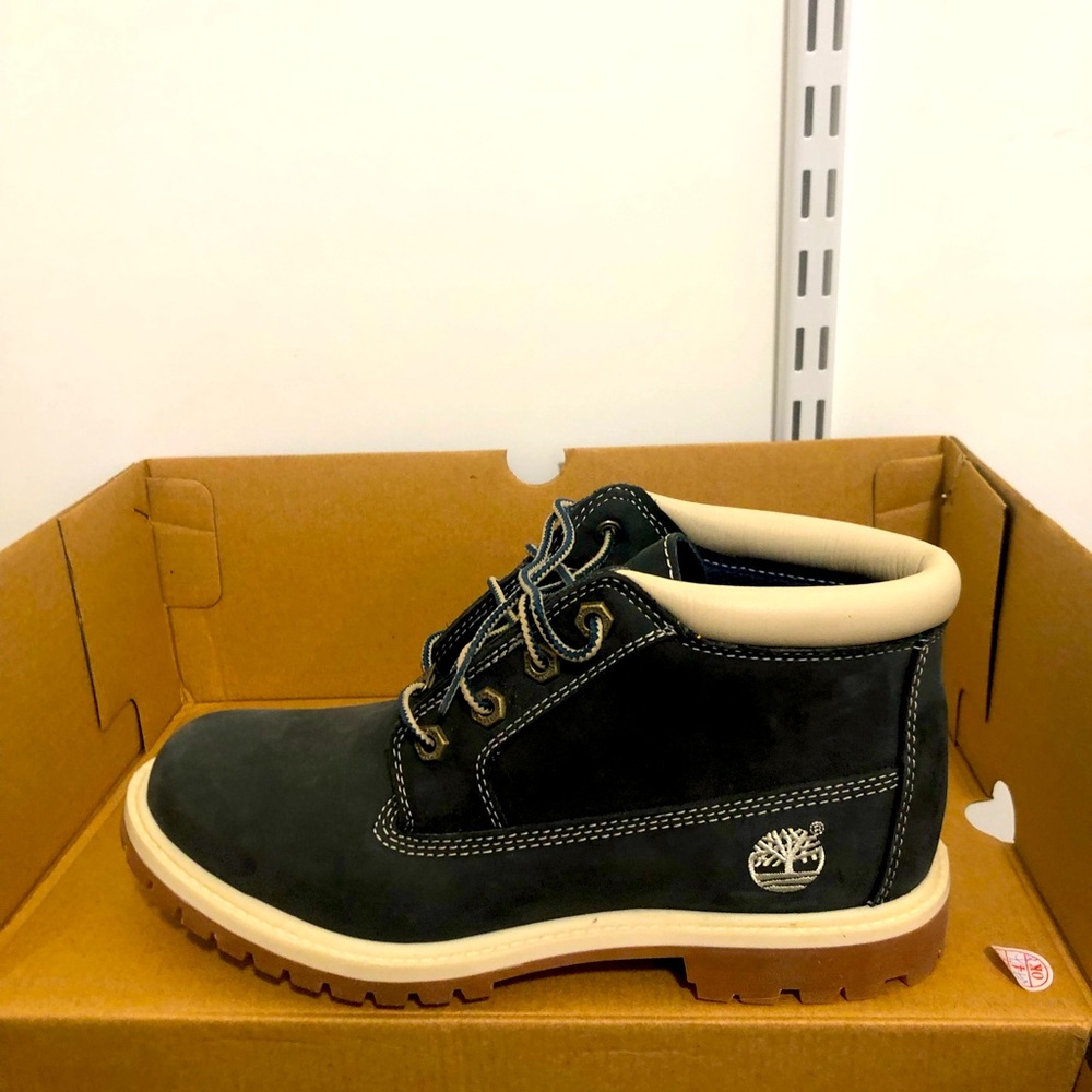 Suede Navy Blue Boots